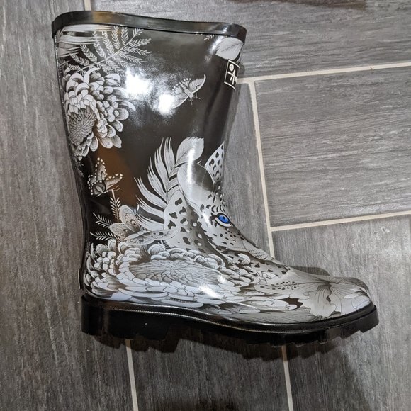 NWT Anuschka | Cleopatra's Leopard Mid-Calf Boots - Picture 4 of 7